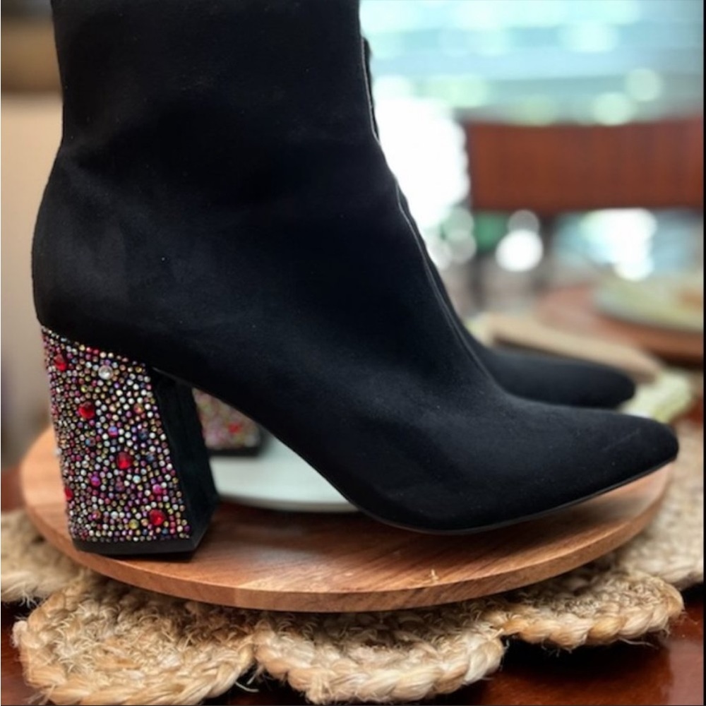 Betsy Johnson Rhinestone Booties